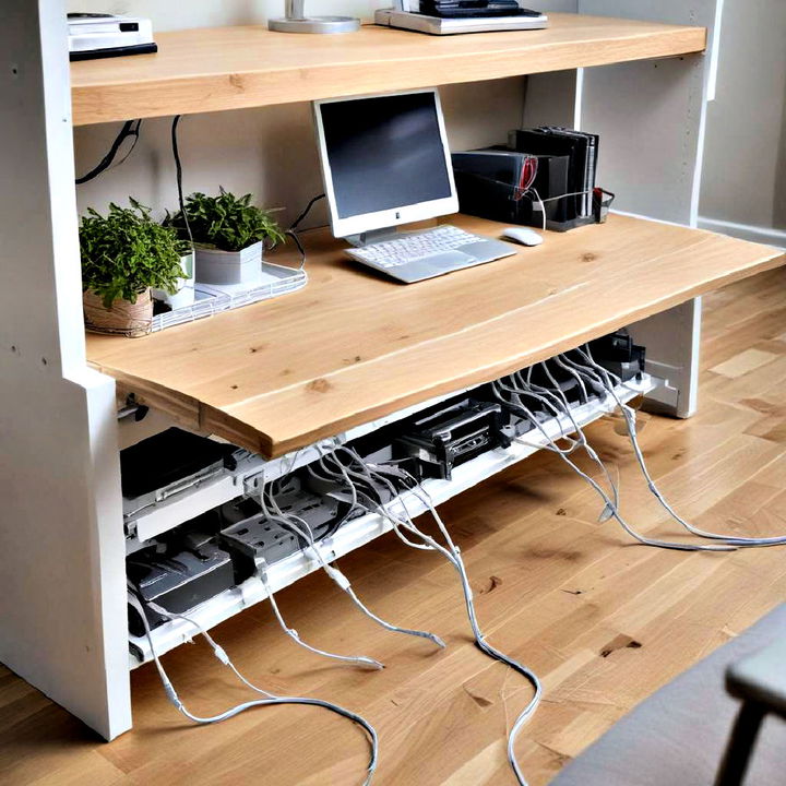 home office cable management solution