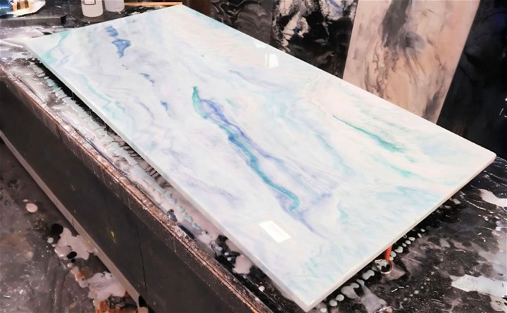 homemade epoxy resin countertop for beginners