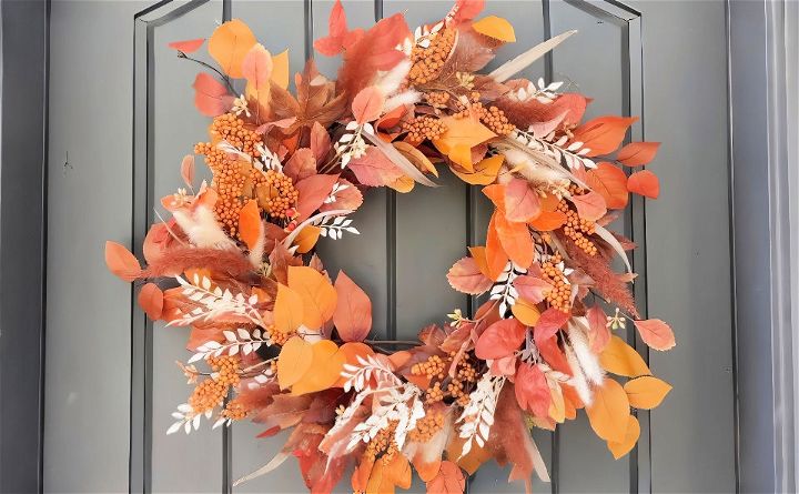 homemade fall wreath for beginners