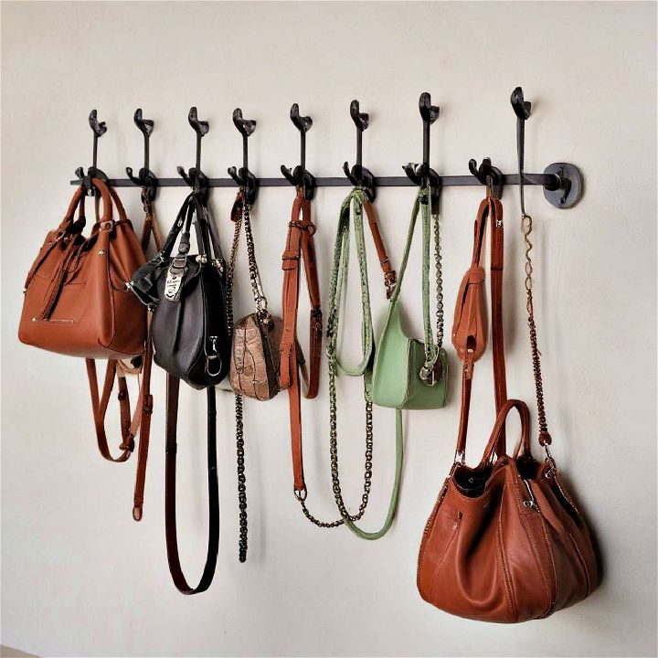 hooks for purse storage