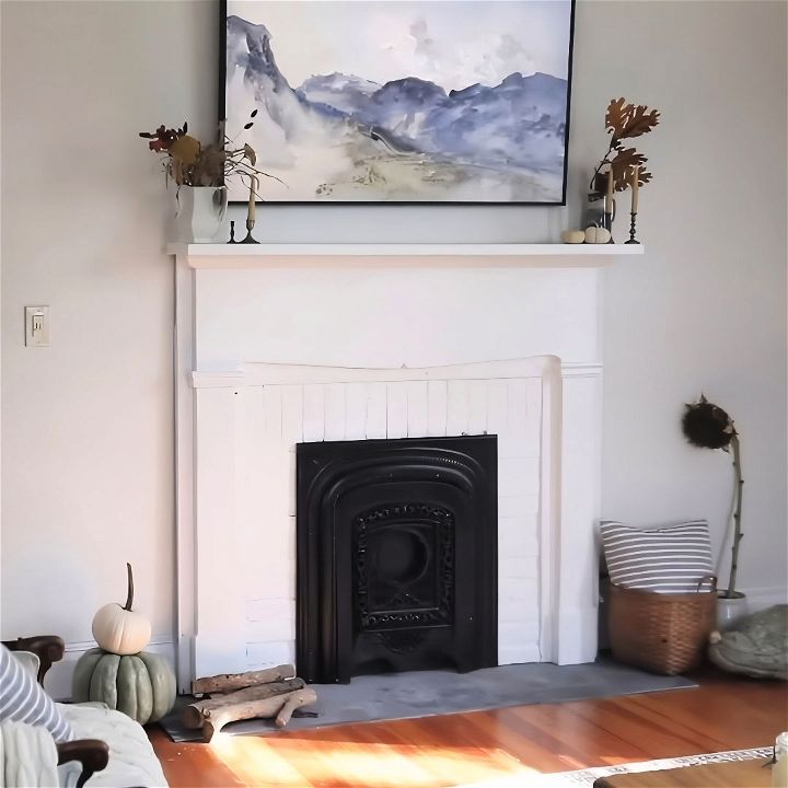 how to build a faux fireplace that looks real
