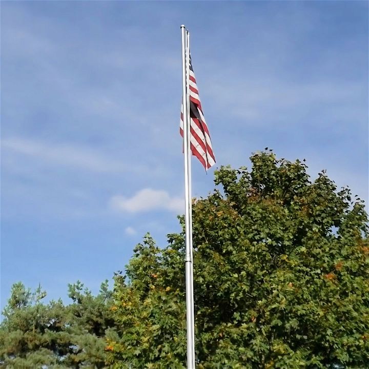 how to build a flag pole for the backyard