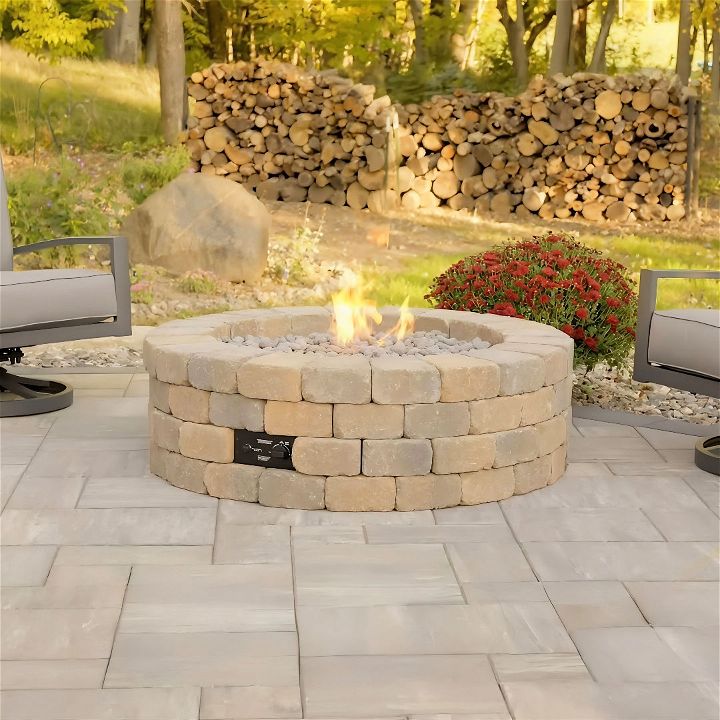 how to build a gas fire pit