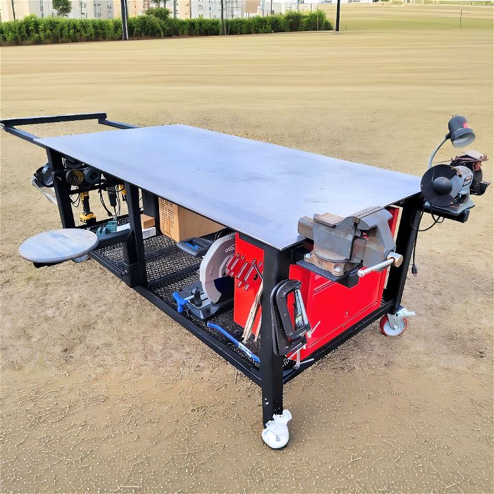 how to build a welding table