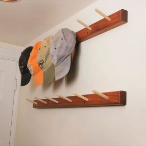 how to build a wooden hat rack