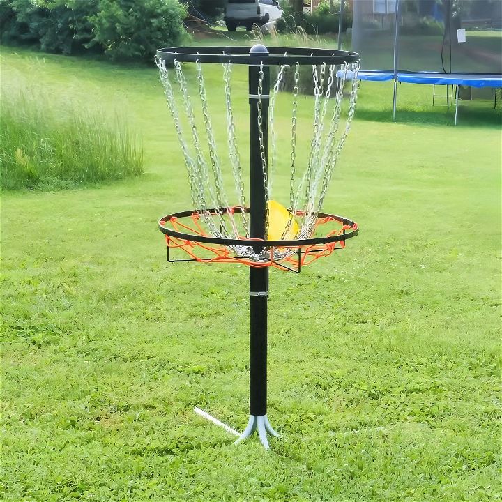 how to make a disc golf basket
