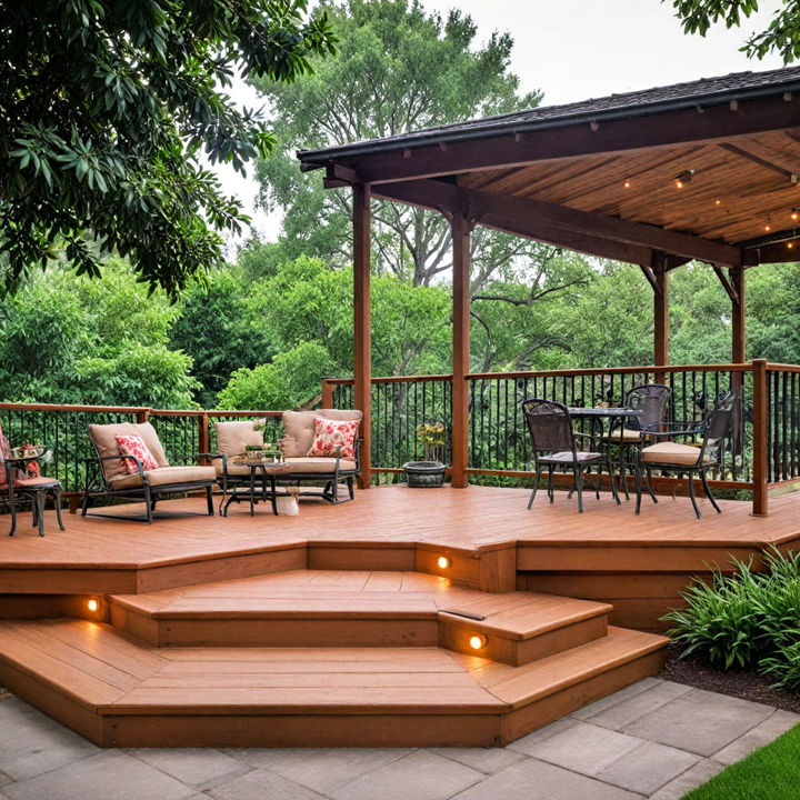 stylish deck platform to enlarge your patio