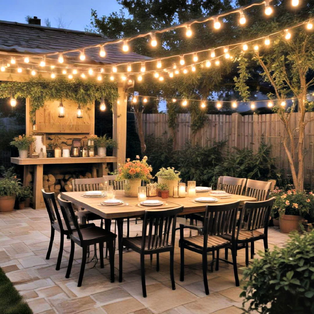 patio lighting for a magical retreat