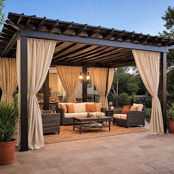 patio curtains to create privacy