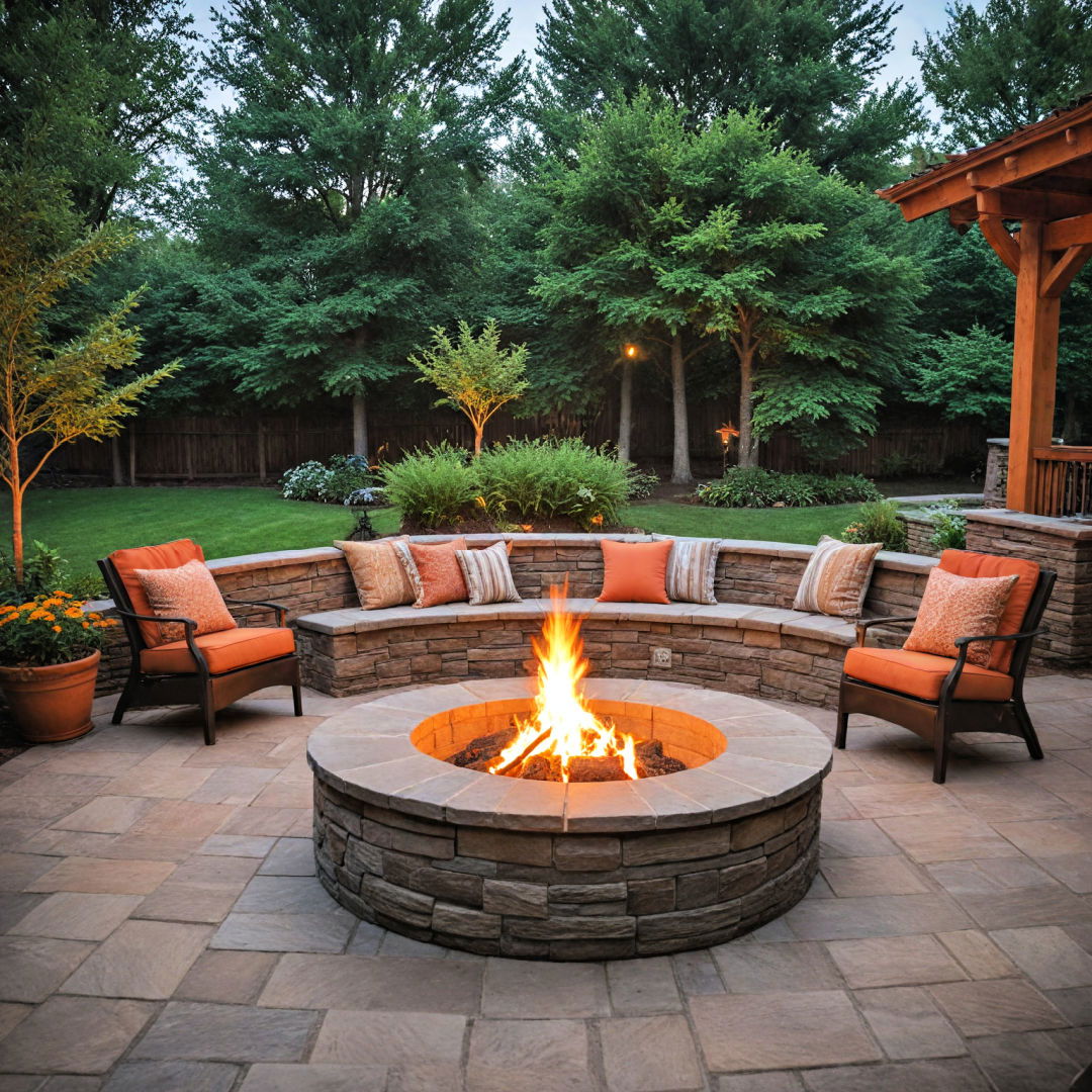 fire pit to gather around on a cool evening