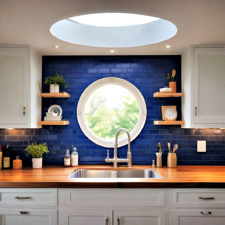 unique porthole kitchen window