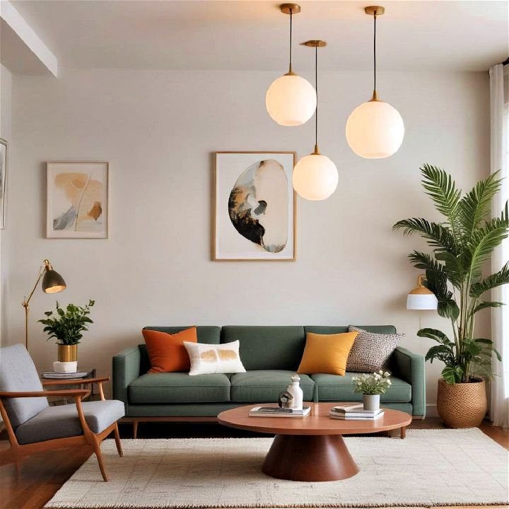 statement lighting for modern living room