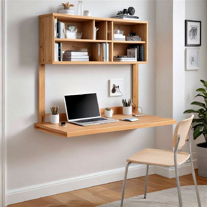 minimalist wall mounted desk