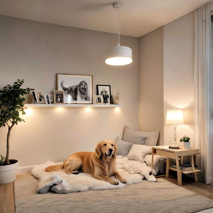 soft lighting for dog’s room