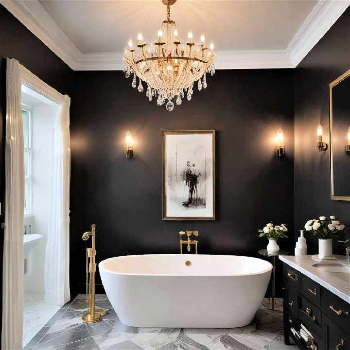 stunning chandelier for bathroom