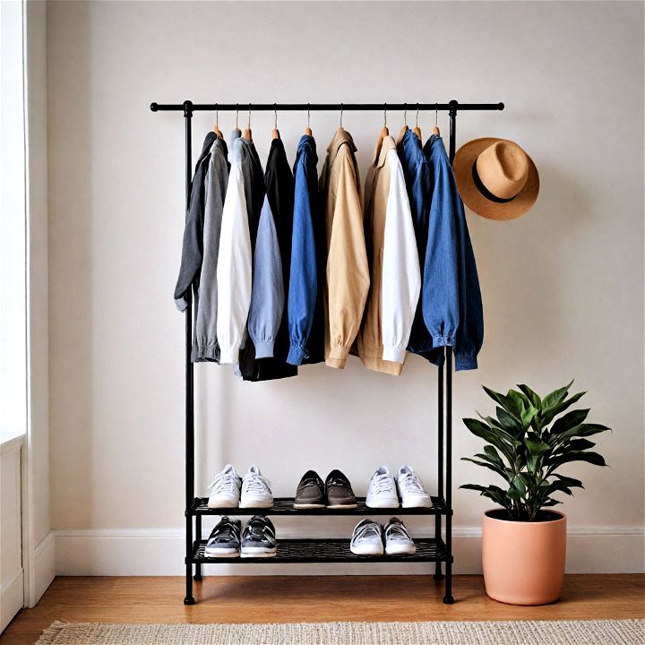 minimalist hanging rack
