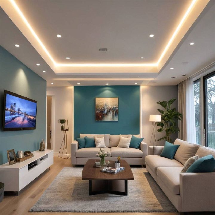 led strip lighting for living room ceiling