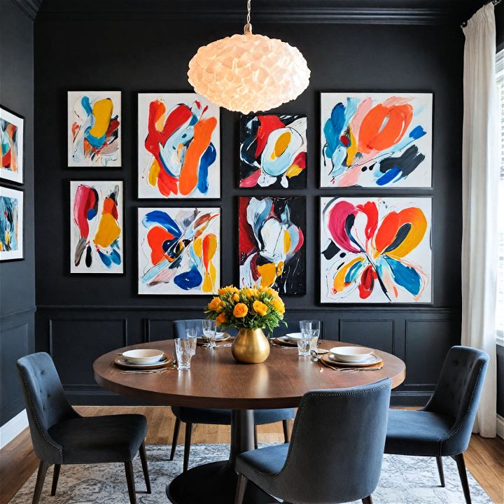 contemporary and colorful wall art decor