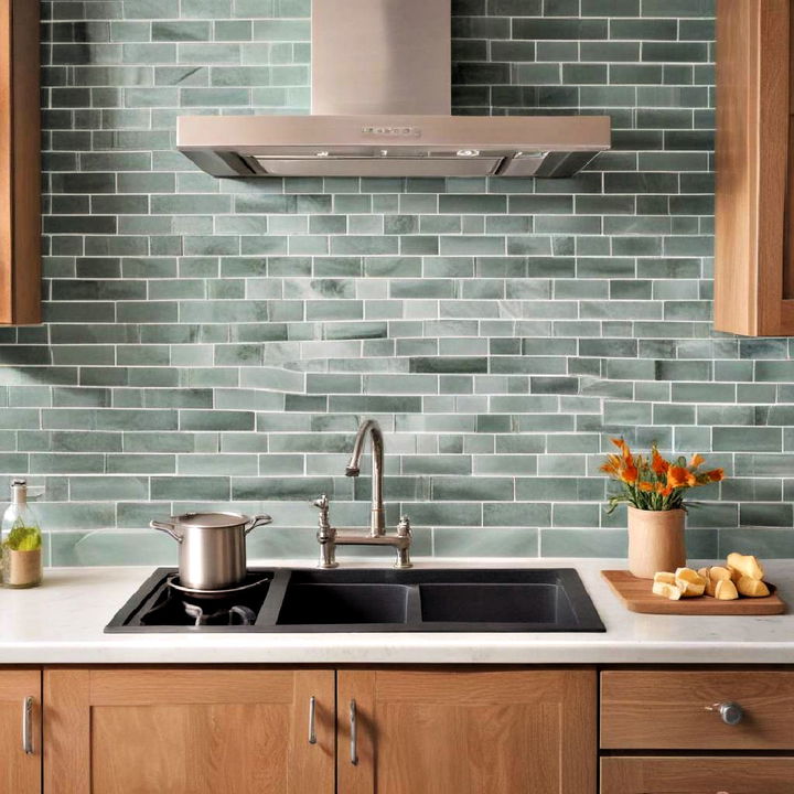 stunning beach inspired backsplash