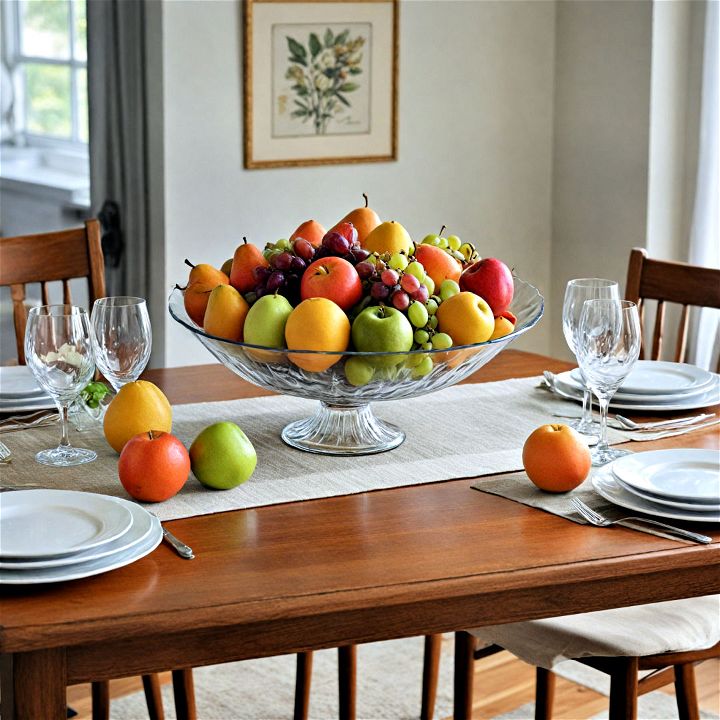elegant fruit bowl display centerpiece