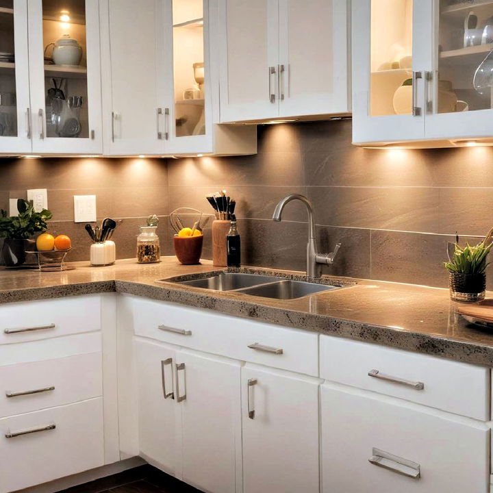 under cabinet luxury kitchen lighting