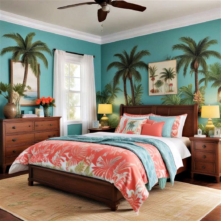 tropical paradise theme bedroom