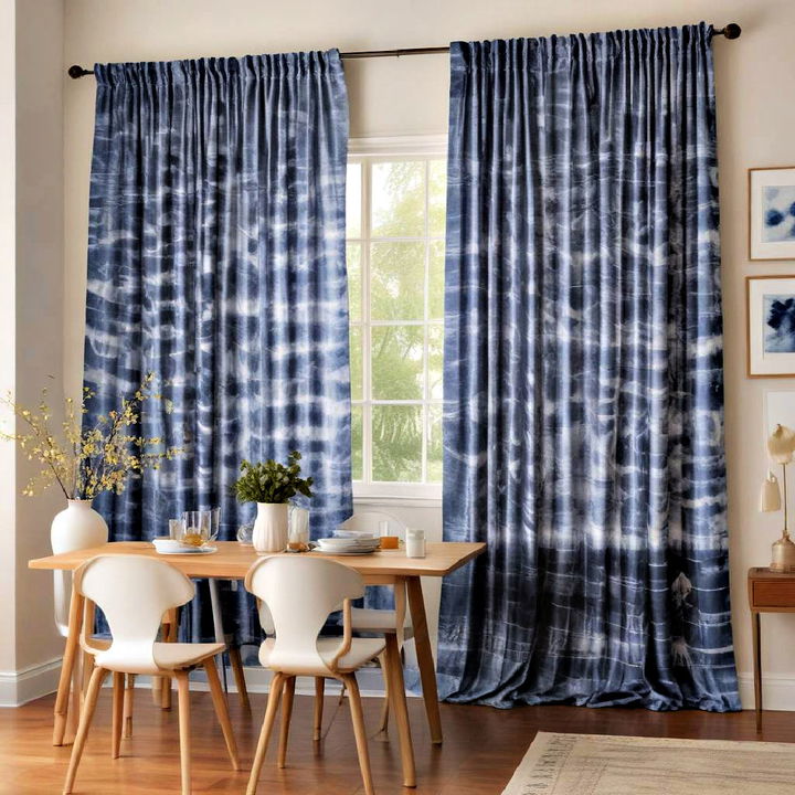 traditional shibori curtain