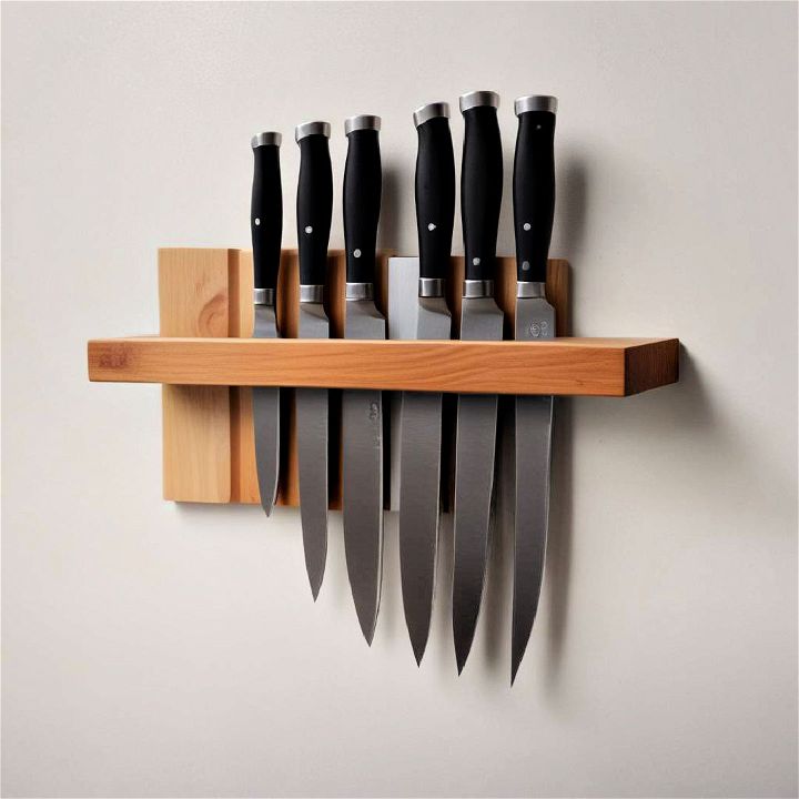 wall mounted rack for knife