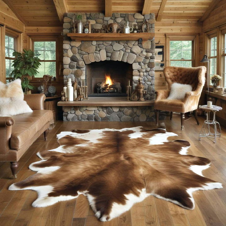 luxury animal skin rug