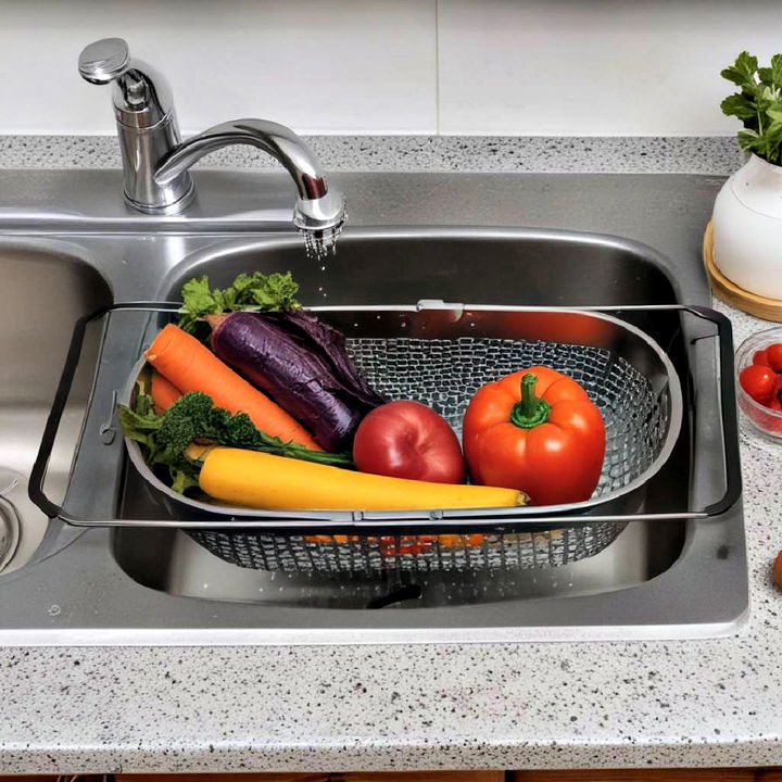 in sink colander