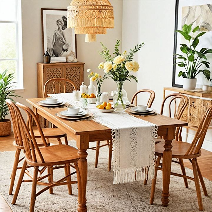 incorporate fringe details to your dining décor