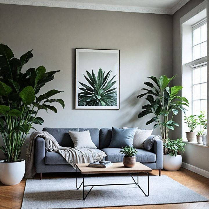 incorporate plants for a natural touch