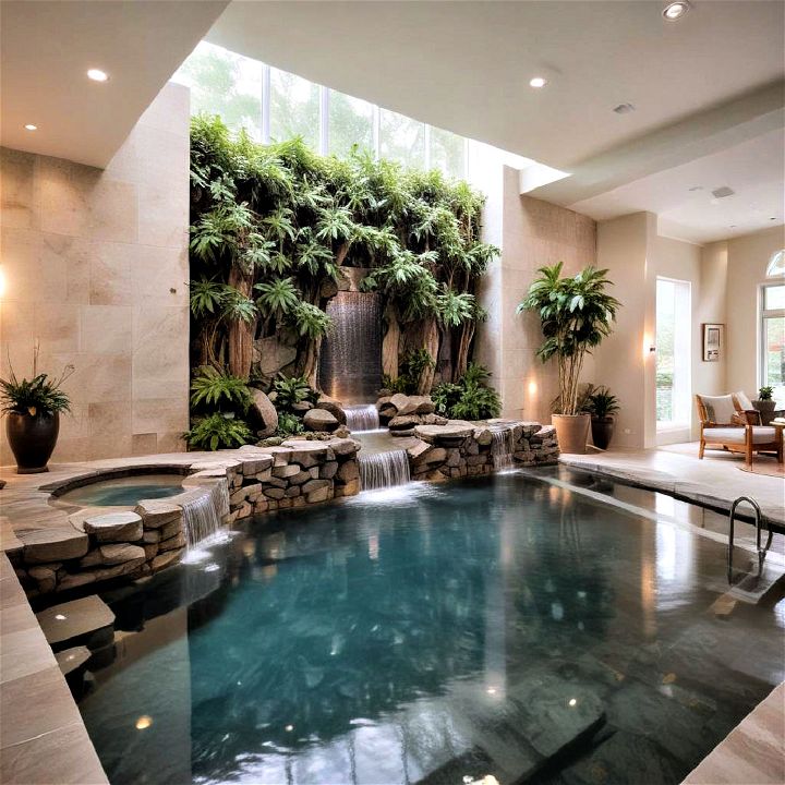 indoor cascade pool