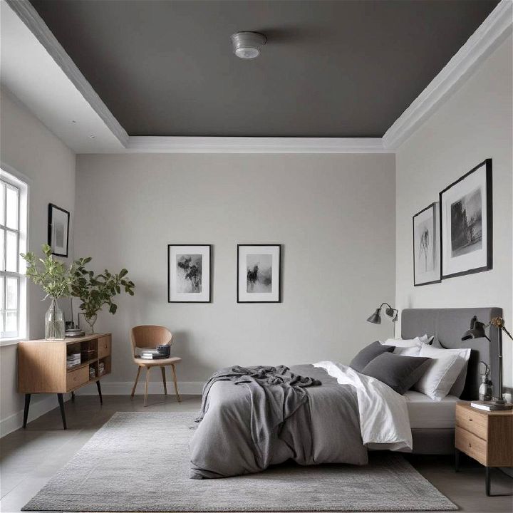 industrial gray ceiling paint