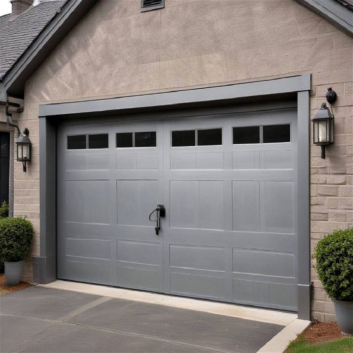 industrial metallic garage door paint