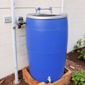inexpensive diy rain barrel