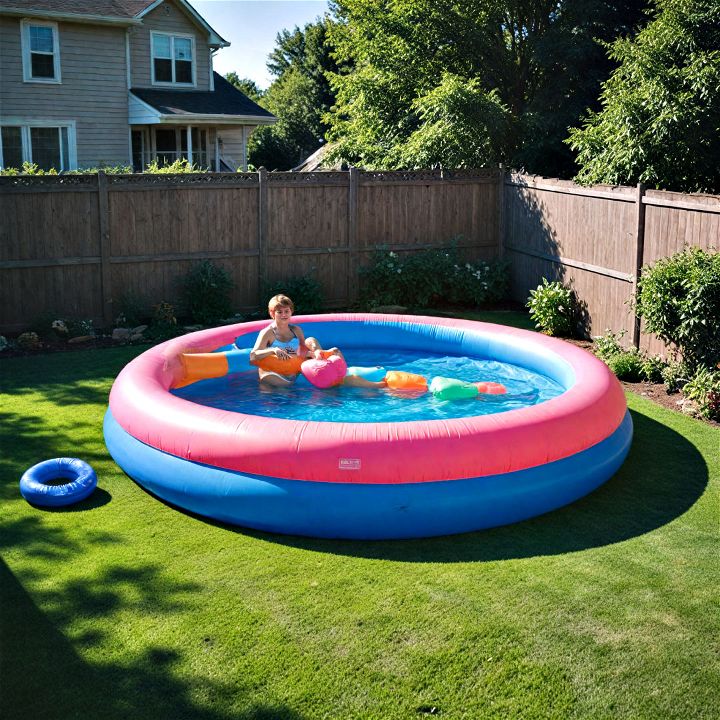 inflatable pool for smaller backyard