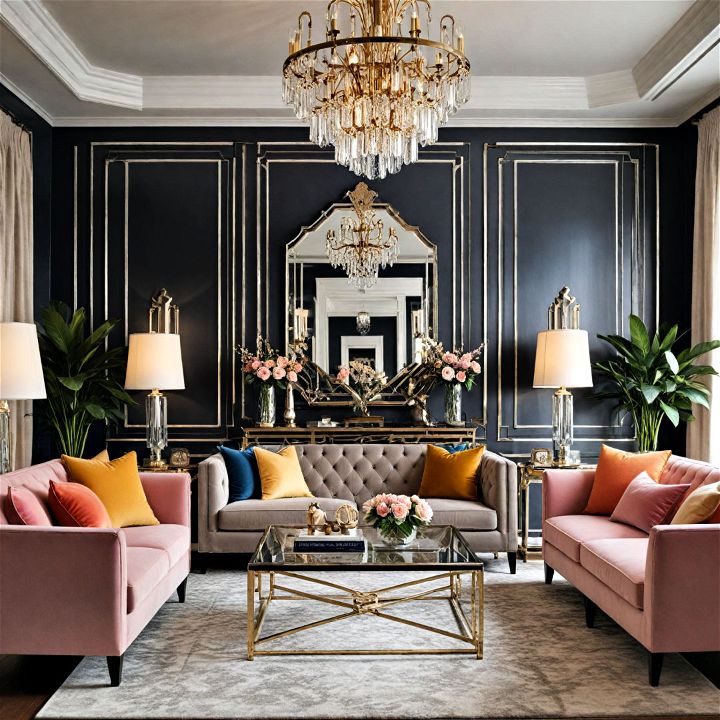 infuse art deco elegance to your living room