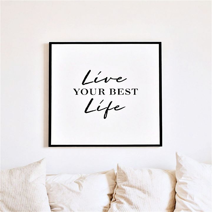 inspirational quote art for bedroom office