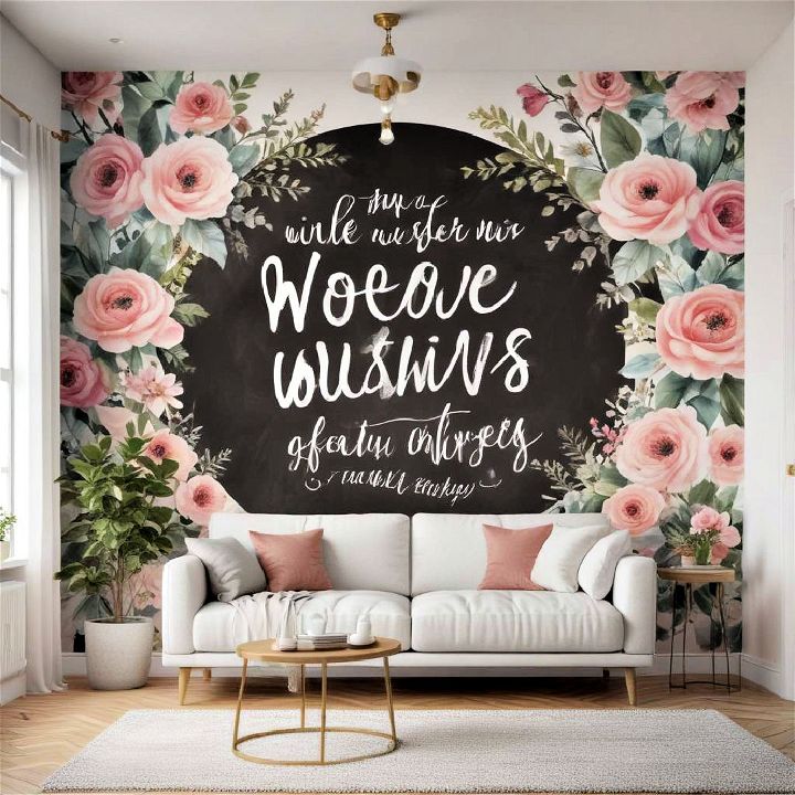 inspirational quotes mural