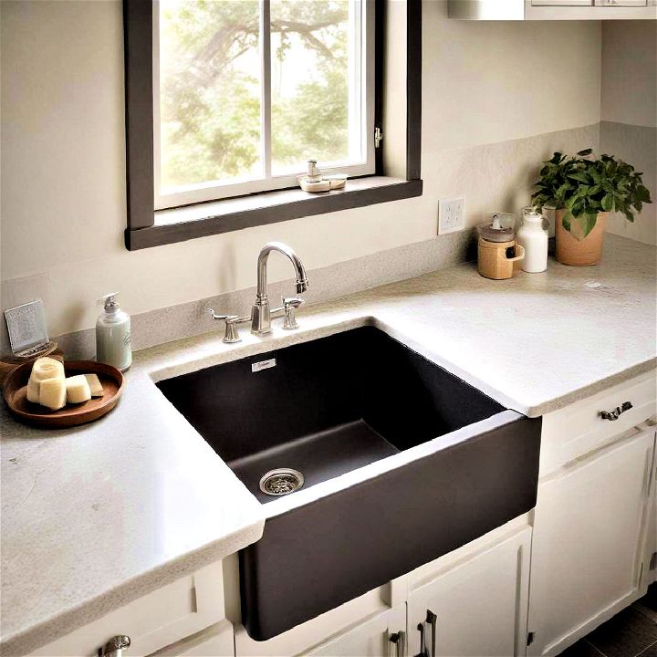 integrated sink laundry room design