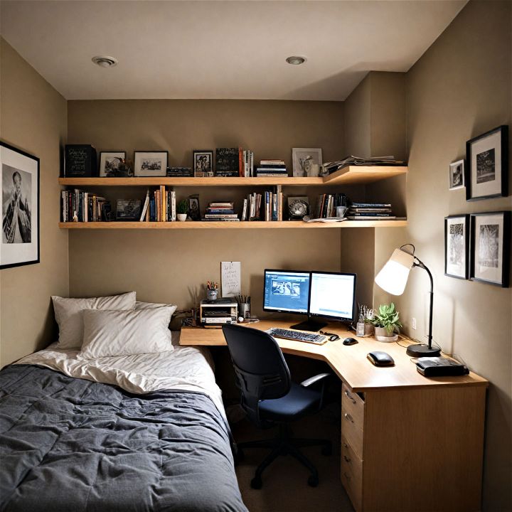integrating a corner bed with a desk