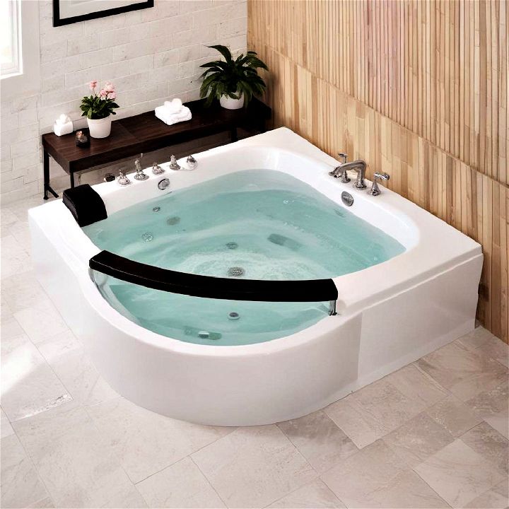 jetted bathtub for alleviate muscle tension