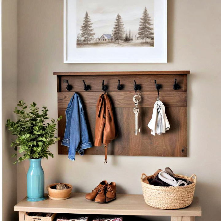 key drop zone for mudroom