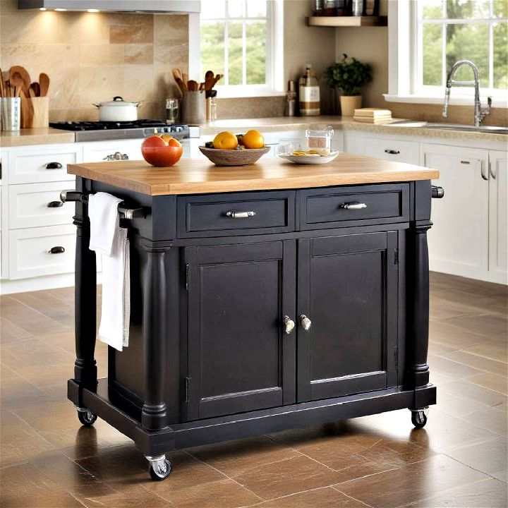 kitchen island on casters for small kitchens