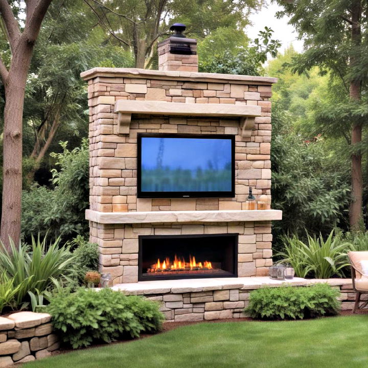 landscape integrated tv design