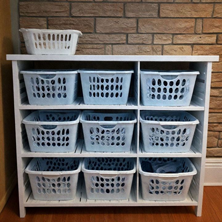 laundry basket dressers for sorting clothes