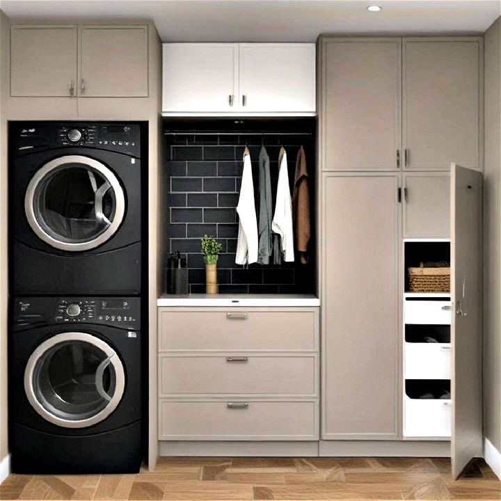 laundry tower cabinets vertical solution