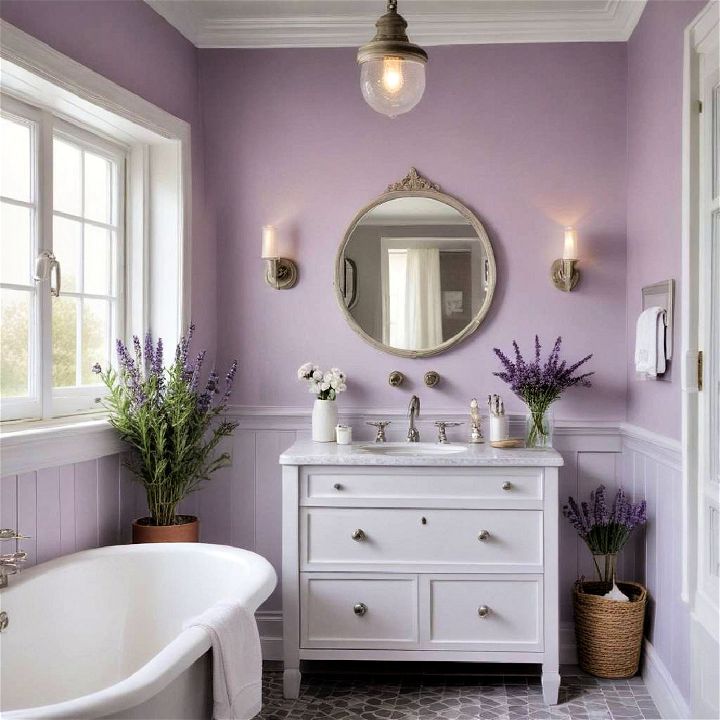 lavender color shower