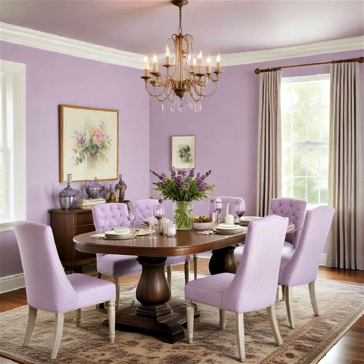 lavender dining room paint color